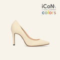 15%OFF：2025SS：iCoN COLORS：ポインテッドトゥ スムース パンプス（C9043）チャイ/mamian（マミアン）