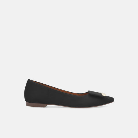 2023SS: Accent Buckle Flat Shoes (m17006) Black