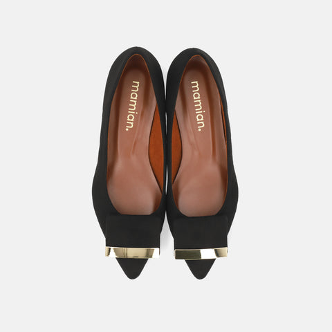 2023SS: Accent Buckle Flat Shoes (m17006) Black