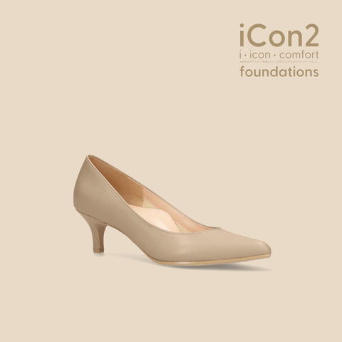 iCon2 Foundations 2024：ポインテッドトゥ パンプス（F5718）モイストジンジャー/mamian（マミアン）