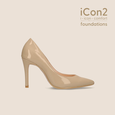 iCon2 Foundations 2024：ポインテッドトゥ パンプス（F970）メルティヘーゼル/mamian（マミアン）