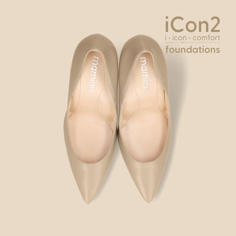 iCon2 Foundations 2024：ポインテッドトゥ パンプス（F970）モイストジンジャー/mamian（マミアン）